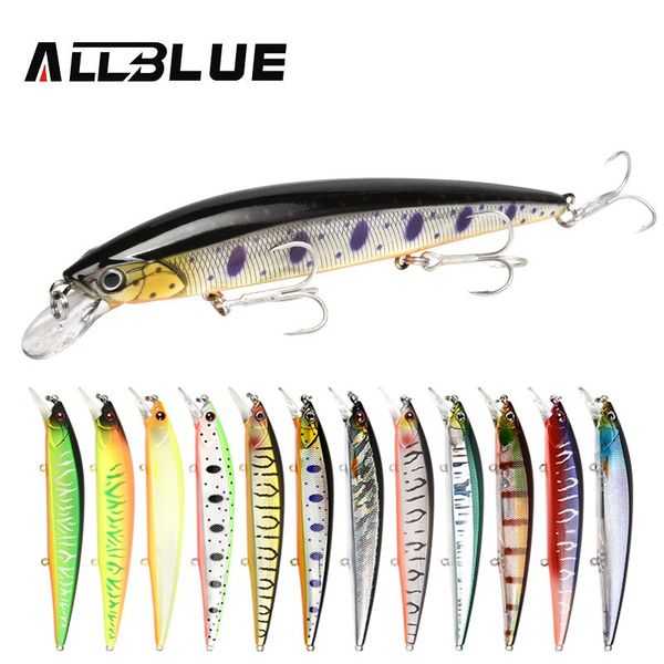 

allblue 2018 professional suspend jerkbait shanks 130sp fishing lure 130mm 21.5g wobbler minnow depth 1.5-2m bass pike bait lure