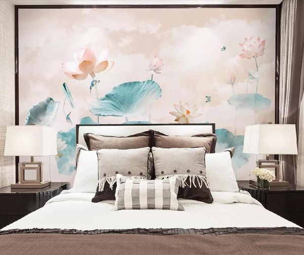 

waterlily flower wallpaper roll murals 3d mural for bedroom p wall papers wall art decor floral canvas contact paper custom