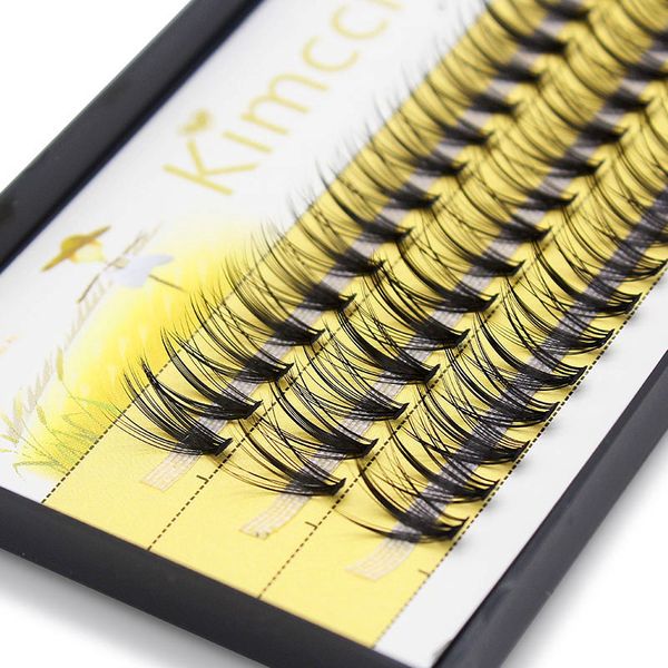

kimcci individual eyelash extension deluxe lashes natural soft false 3d volume mink eyelashes fans eyelashes makeup black cilia