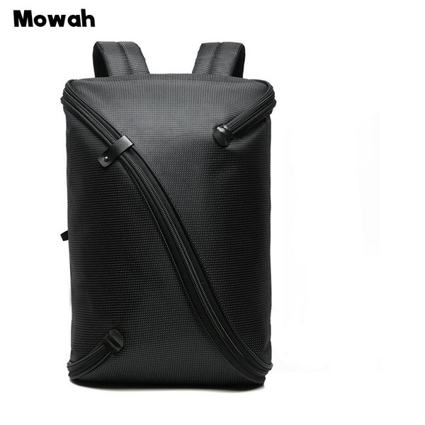 

mowah men big capacity business backpack against theft with password lock black lapcase male double shoulder bags bix019pm49