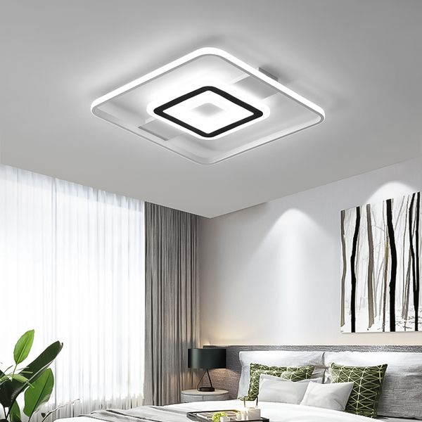 

new modern led ceiling lights for living room bedroom study room white finished home indoor ceiling lamp fixtures 90-260v