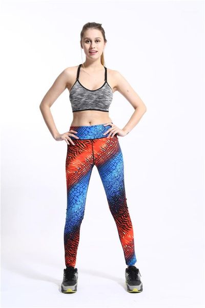 

pants females skinny slim athletic clothing women high waist gradient print leggings summer designer sport quck drying, Black