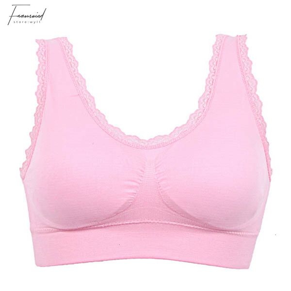 

femme lingeries plus size bras solid color breathable women seamless fitness lace bra underwear bras s 3xl plus size good quality, Red;black