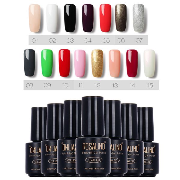 

nail gel polish glitter rosalind 7ml chameleo nail polish solid art gel uv led series lasting #35107, Red;pink
