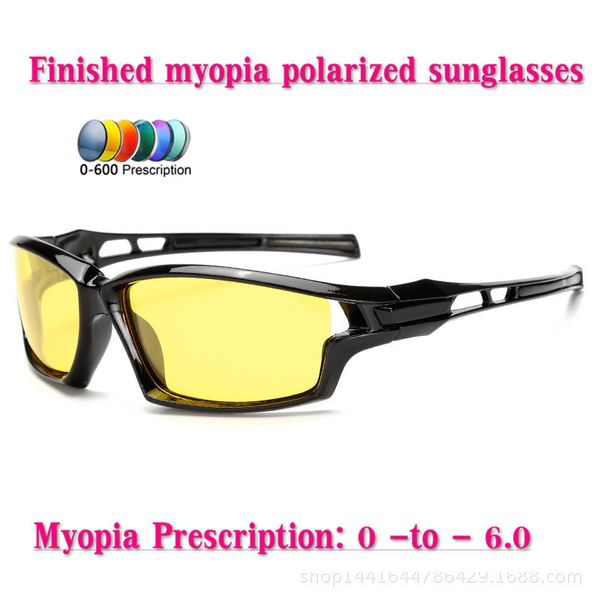 

diopter finished myopia polarized sunglasses men women nearsighted glasses prescription men night vision driving goggles uv nx, White;black