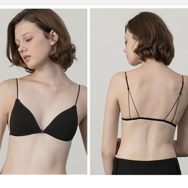 

elovegirl thin section push up bra wire comfortable adjustable bra underwire underwear women front closure underwear, Red;black