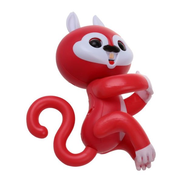 

interactive baby finger squirrel electronic toy for children red