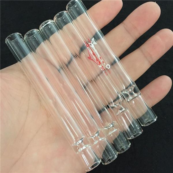 

4inch Cheapest Glass cigarette bat One Hitter Pipe Clear OG Glass tube for smoking tobacco hand pipes Hookah accessories FY2079