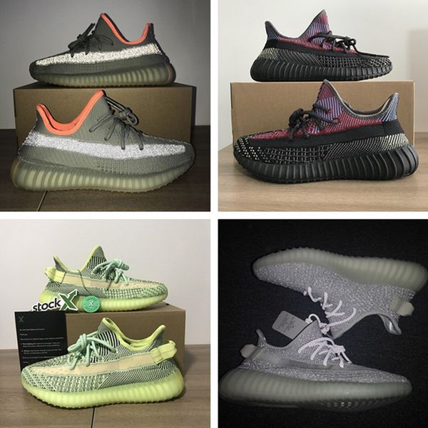 

chaussures desert sage yecheil yeshaya black static 3m reflective kanye west v2 running shoes synth clay blue tint oreo men women trainers