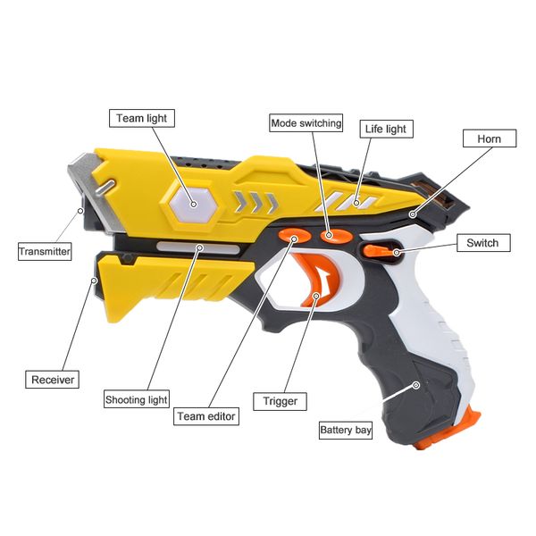 

infrared laser tag electric light toy guns blaster laser battle set gun brinquedos game for kids adults sports toy