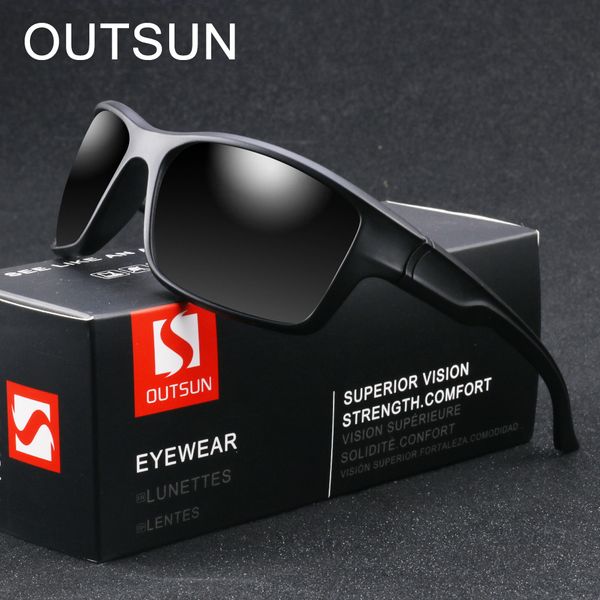 

outsun brand sunglasses classic lens polarized uv400 outdoor sports sun glasses for men women oculos ciclismo 2019, White;black