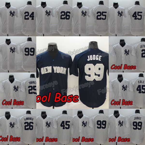 

99 aaron judge jersey 2020 gerrit cole 2 derek jeter 24 gary sanchez 25 gleyber torres 26 dj lemahieu baseball jersey, Blue;black