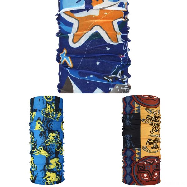 

7j7wb scarf bandana hip-hop scarf ride scarves bandanas scarves outdoor sports neck cycling face mask head gridpolyester outdoor bandana, Black