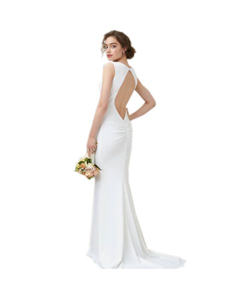 

2020 new bridesmaid dress highlights the line leaky back design evening prom ruffled dress skirt, Black