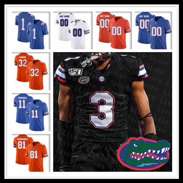 florida gators black football jersey