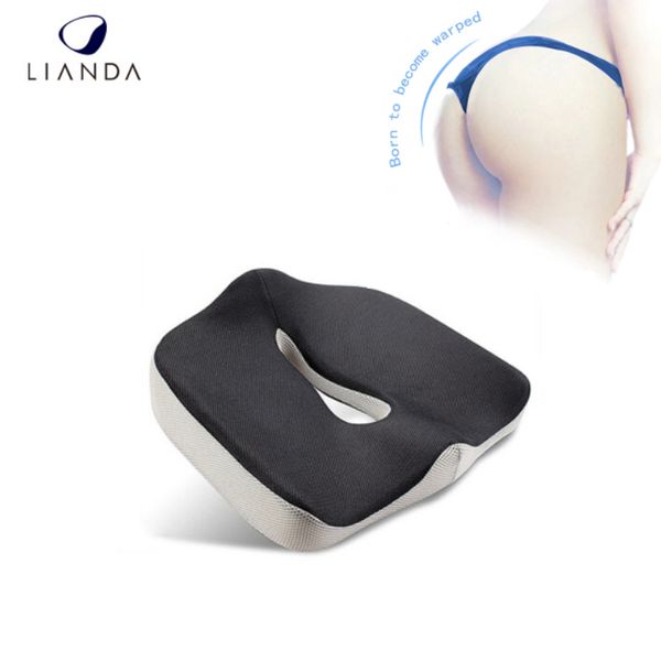 

ergonomic hemorrhoid car seat cushion memory foam coccyx orthopedic chair cushion relief pain sciatica for office home almofada