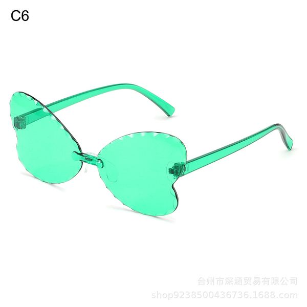

kids sunglasses boy girl frameless candy butterfly children sunglasses cute eyeglasses frame child eyewear summer beach 211, White;black