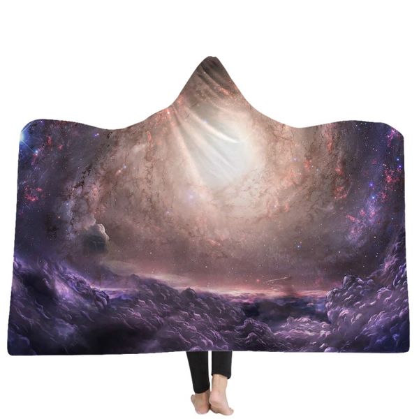 

hooded blanket wearable sleeping blanket throw wrap cloak winter warm manteau for kids 6 colors