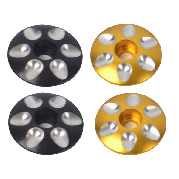 

4pcs aluminum alloy road mtb bike stem headset cap covers parts