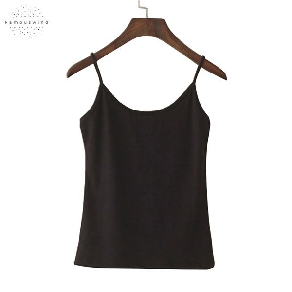

tank polyester women summer cotton casual camisoles womens t shirt spaghetti strap cropped vest female camis fashion synthetic, White