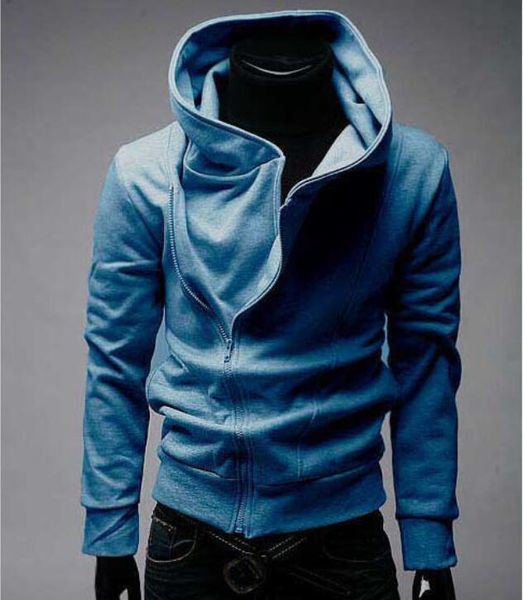 

2020 korea back to shool oblique zipper men's hoodie men's jacket men's coat 5 colours black plus size mens coats, Black;brown