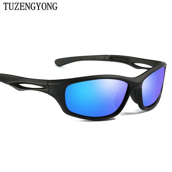 

tuzenguong polarized sunglasses women/men brand designer fashion tr90 frame driving sun glasses uv400 goggles, White;black