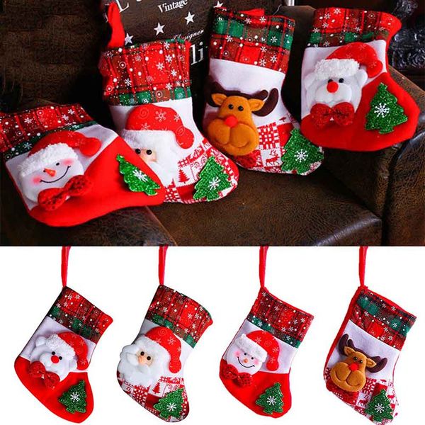 

santa snowman pendant christmas ornaments new year socks christmas decorations for home merry tree decorations