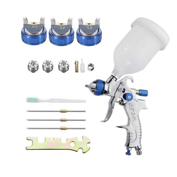 

spray gun gravity feed paint spray gun hvlp (color: blue