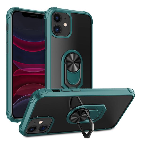 

luxury magnetic soft stand holder ring phone case for iphone 6s 7 8 plus x xs max xr 11 pro max full cover protective back cover