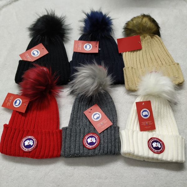 

6 цветов CANADA BEANIE мужчины вязаная шапка классические спортивные GOOSE шапочки тюбете