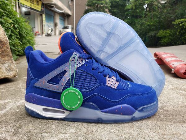 

with box)2019 4 florida gators basketball shoes men blue sneaker