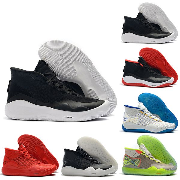 

Discount KD 12 12s Men Basketball Shoes KD12 90s Kid The Day One Warriors Home Oreo Mens Trainer Sports Sneakers 7-12