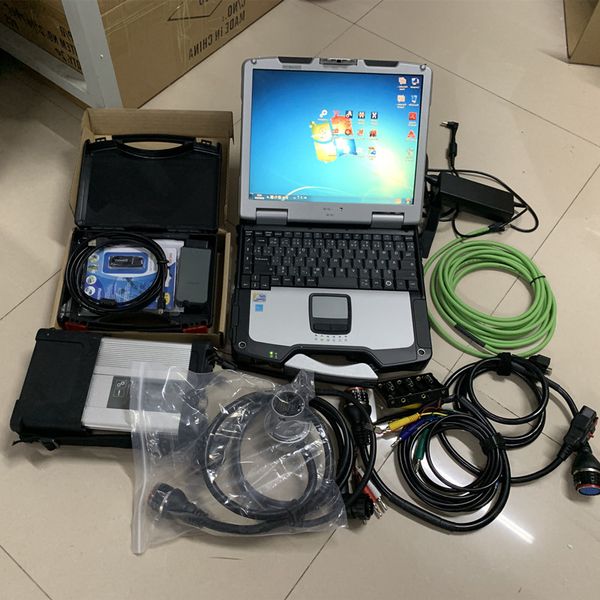 

super 2in1 mb star c5 diagnostic tool 5054a bluetooth scanner hdd 1tb with lapcf-30 touch screen ready to use