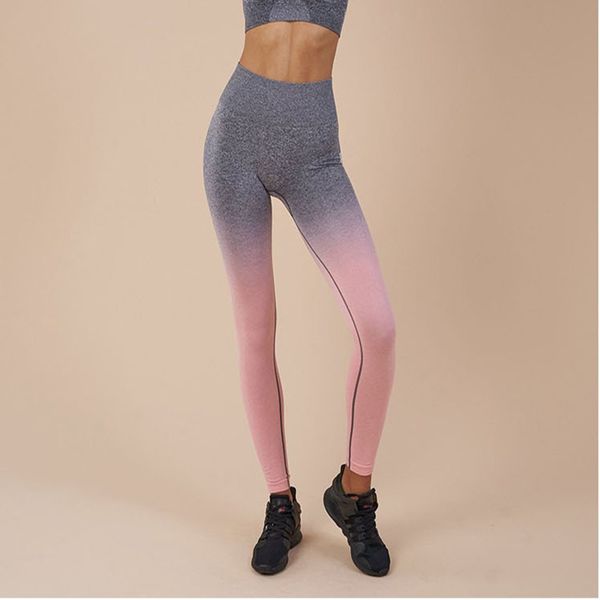 

2019 women fitness seamless leggings high waist hollow fitness legging sporting leggings side stripe jeggings, Black