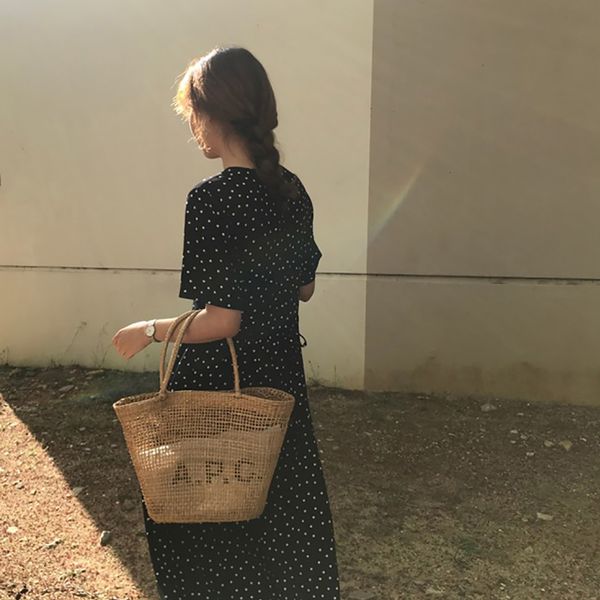 

long dress women clothes women summer polka dot slim waist bandage female vestidos with belt sundress robe longue femme zomer jurk, Black;gray