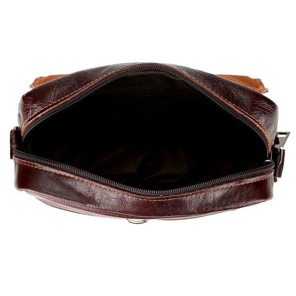 

new arrival men genuine leather vintage buckle shoulder bag satchel crossbody bag