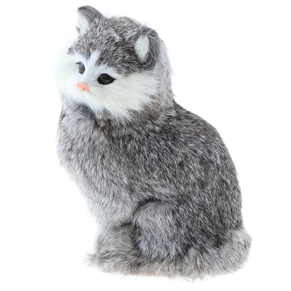 

simulation horse/ cat plush animal model toy home & fairy garden decoration