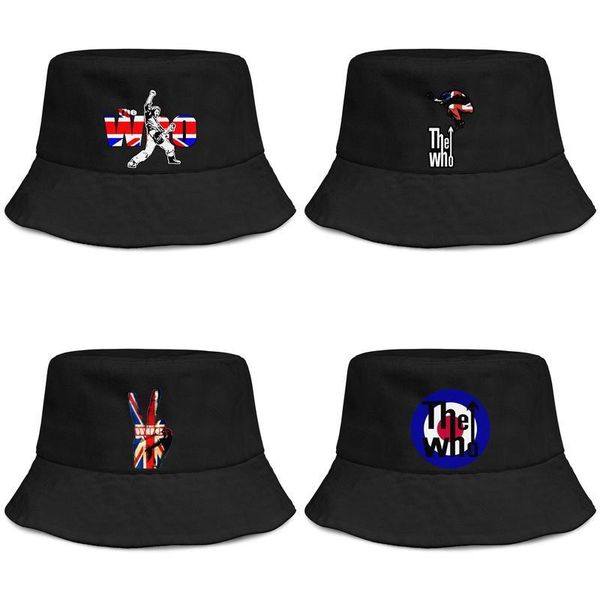 

the who rock mens and women buckethat fitted blank bucket baseballcap hd bands mod target band keith moon s logo coaster set, Blue;gray