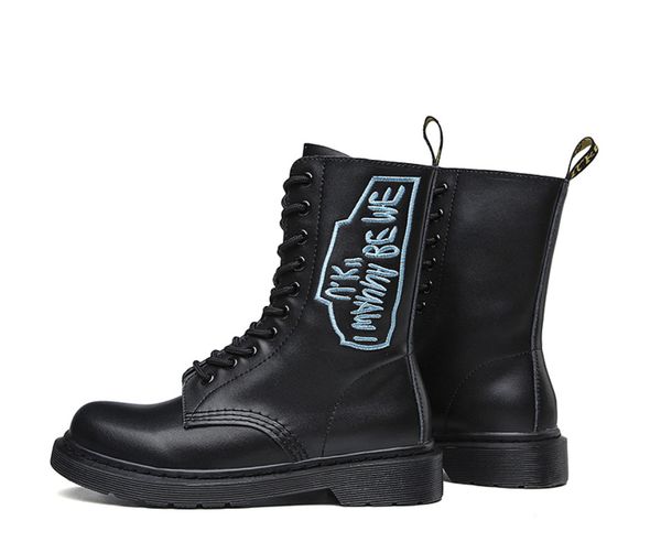 

women genuine leather shoes for winter jason martins boots white shoes woman fashion botas mujer female ankle boots, Black