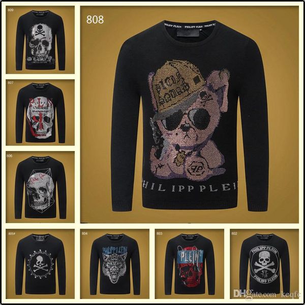 

18sf -3xl luxury designers men hoodies sweatershirt sweater mens hoodies brand clothing thin long sleeved youth movements streetwear guozh, White;black