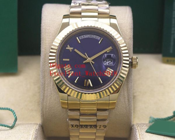 

7 sell mens watches 41 mm 228238 228235 228239 day date president 18k yellow gold asian 2813 automatic movement mens watches christmas, Slivery;brown