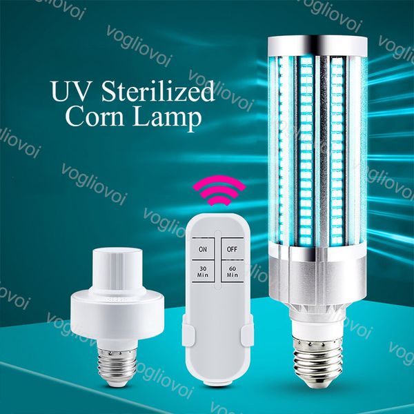 

uv lights 60w бактерицидная светодиодная лампа smd2835 uv стерилизатор лампа уф дезинфекции свет с дистанционным льдом синий для домашней бо