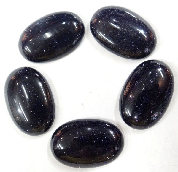

wholesale 12pcs/lot 20*30mm natural blue sand stone oval shape mixed colour cabochon no hole beads for making jewelry necklace