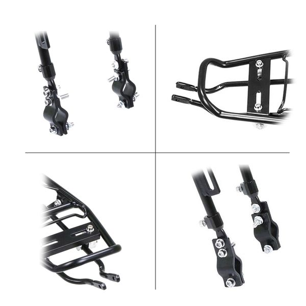 

alloy rear bicycle pannier rack carrier bag luggage cycle mountain bike black bike baskets