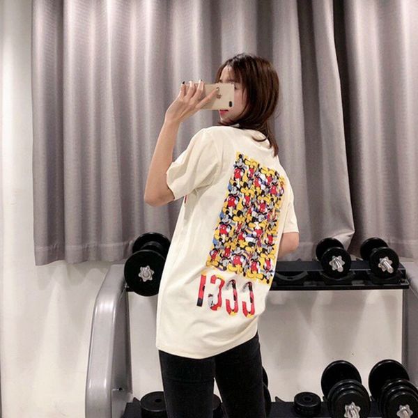 

высокое качество brandshirts женщины мужские футболки designershirt мода повседневная весна-лето тройники luxury девушки футболку бесплатная, White