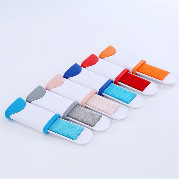 

strong clothing lint removers 6 colors sticky sofa brush double-sided pet brush sticky hair device protable dust brush for pet a07