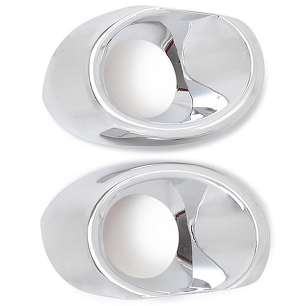 

car styling cover detector abs chrome front fog light lamp trim frame moulding 2pcs for s-cross scross sx4 2017 2018 2019