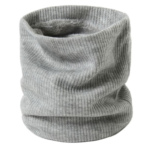 

women knit winter scarf snood neck plus fur ring scarves men solid warm cashmere round collars outdoor scarfs
