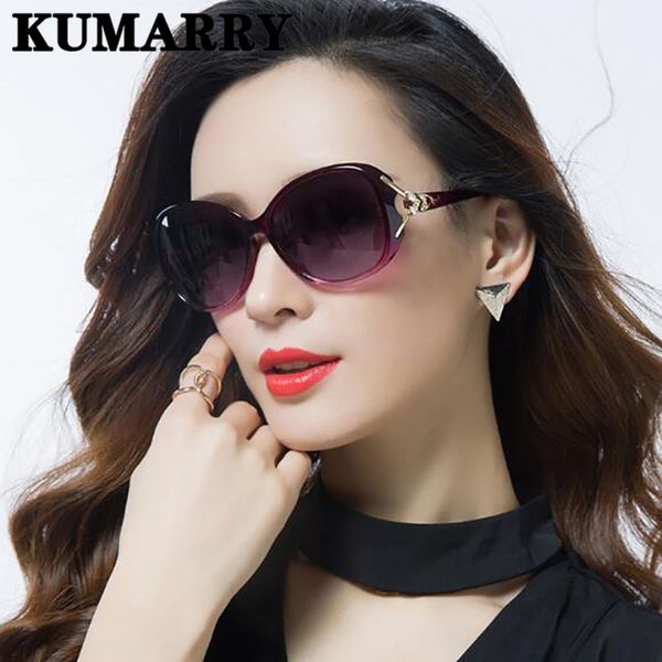 

kumarry fashion oversized sunglasses women elegant vintage sun glasses women's outdoor shades lentes/gafas de sol mujer uv400, White;black