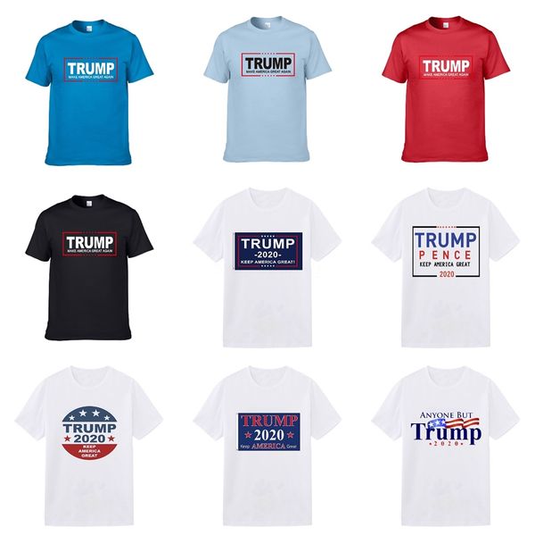 

mens womens designers shirt summer brand trump t shirts men and women short sleeve shirt clothing letter printed crew neck designer, White;black